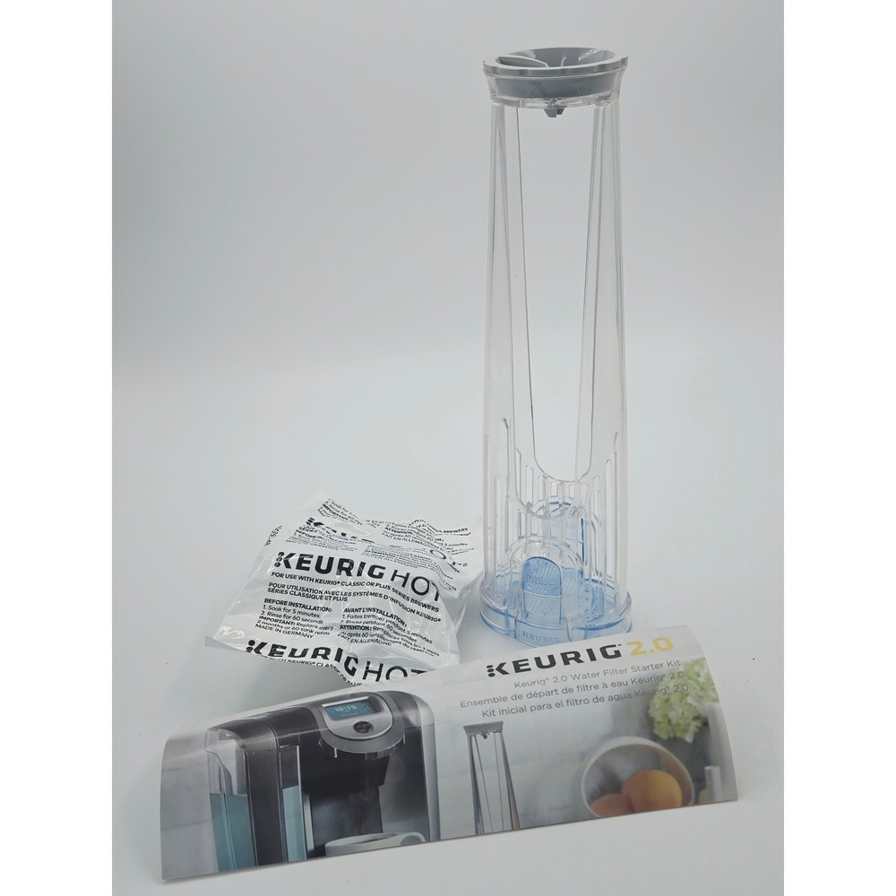 Keurig 2.0 Water Filter Starter Kit Side Reservoir Handle and Filter Cartridge